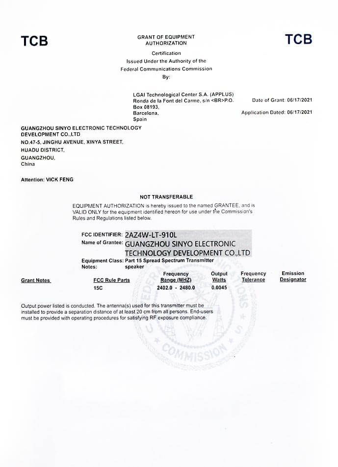 Certificate_FCC_ID